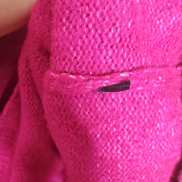 Zara Pink Oversized Ribbed Faux Fur Turtleneck Alpaca Knit Sweater - Picture 11 of 11